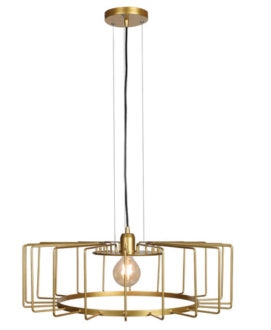 Wired LED 23 inch Gold Pendant Ceiling Light