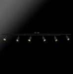 (Copy) -Light Matte Black Flexible Track Lighting Kit with Center Swivel Bars