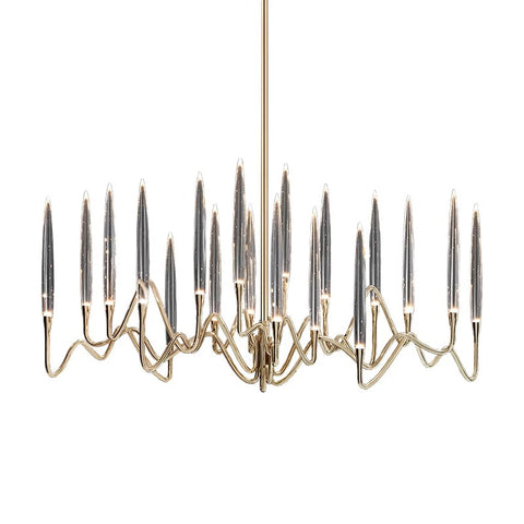 Chandelier E12 Gold crystal Chandeliers led Ceiling Pendant