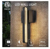 Led Black Integrated Outdoor Wall Light diecast aluminum