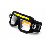 LED Safety Glasses with Integrated Lights – Motion Sensor & Touch Control | USB-C Rechargeable | 5 Lighting Modes | Yellow
