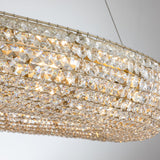 Glam Halo Chandelier with Crystal Beaded