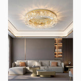 Carcare Eminent 15.8-Inch Drum Crystal Chandelier