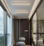 Lumin 39.4 in. x 5.9 in. Long Linear Black and White Integrated LED Flush Mount Rectangular Light 3000K Fixture