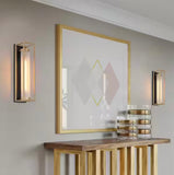 Zevni
1-Light Dark Gold Modern Wall Sconce, Frosted Glass Black Wall Light, Farmhouse Tube-Shaped Bathroom Vanity Light