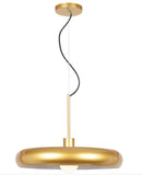 Bistro LED 24 inch Gold and White Pendant Ceiling Light