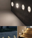 Led Step Light Pathway Staircase Corner Lamp Indoor Outdoor Recessed Wall Stair Light 12-24V IP67 Waterproof 1W