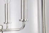 Yorktown 4 Light
Pendant;  Polished Nickel Finish Finish; Clear Glass