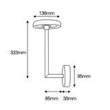 Introducing the new 7W Outdoor Wall Light, inspired by the moon and designed to withstand tough weather conditions with its IP65 waterproof rating.