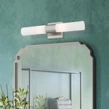 Brushed Nickel 2 light ADA Bath Vanity