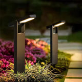 Modern Black Solar LED Pathway Light, IP65 Waterproof, 300LM Outdoor Garden & Driveway Light