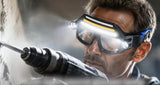 LED Safety Glasses with Integrated Lights – Motion Sensor & Touch Control | USB-C Rechargeable | 5 Lighting Modes | Yellow