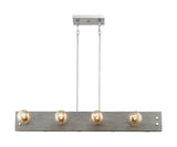 Stella - 8 Light
Island Pendant with Driftwood - Brushed
Nickel Accents
Finish