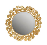 Martha Stewart Eden 30.5-Inch Ginkgo Wall Mirror in Antique Gold Foil