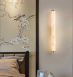 Brass Alabaster Wall Sconces, Indoor Marble Wall Lighting, Natural Stone Wall Mounted Lamp, Bathroom Vanity Light Fixtures,