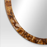 Threshold™ 30-Inch Round Pieced Faux Horn Wall Mirror