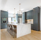 Yorktown 4 Light
Pendant; Burnished Brass Finish; Clear Glass