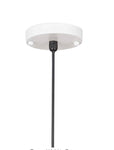 31.5White Farmhouse Dome Pendant Light with Gold Leaf Accent – Industrial Style Ceiling Light for Kitchen Islands