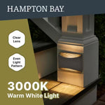 5-Watt Equivalent 50 Lumens Low Voltage Heather Pebble Gray Integrated LED Outdoor Deck and Step Light