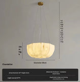 French Vanilla–Finished Vintage Umbrella Pendant