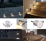 Led Step Light Pathway Staircase Corner Lamp Indoor Outdoor Recessed Wall Stair Light 12-24V IP67 Waterproof 1W