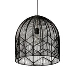 Black Rattan Lace Pendant Light - Amalfi