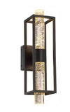 Designers Fountain
(Brand Rating: 4.5/5)
Aloft 4.5 in. Integrated LED Black Glam Wall Sconce with Clear Seedy Glass Shade