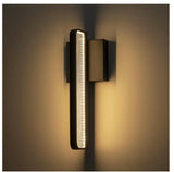 Led Black Integrated Outdoor Wall Light diecast aluminum