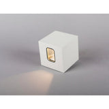 6W LED Cube Up-and-Down Outdoor Wall Light-white,and black