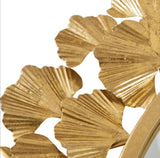 Martha Stewart Eden 30.5-Inch Ginkgo Wall Mirror in Antique Gold Foil