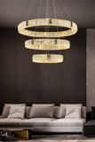 Aurelia Strata crystal ring chandelier