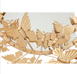 Olivia & May Glam Gold Butterfly Wall Mirror