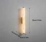 Brass Alabaster Wall Sconces, Indoor Marble Wall Lighting, Natural Stone Wall Mounted Lamp, Bathroom Vanity Light Fixtures,