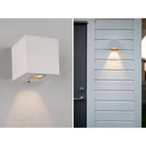 6W LED Cube Up-and-Down Outdoor Wall Light-white,and black