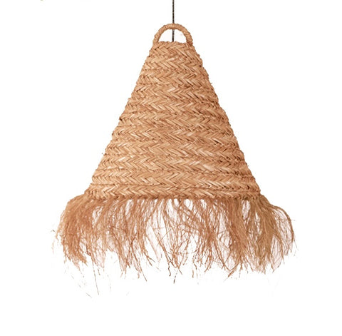 Seagrass pendant light size 40x50cm bohemian style