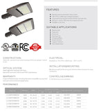 300W LED Shoebox Area Light AC 120-277V CCT 4000K | SBC8B-300W-120V-40K