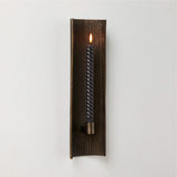 Ripple Bronze & Brass Wall Sconce Taper Candle Holder