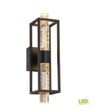 Designers Fountain
(Brand Rating: 4.5/5)
Aloft 4.5 in. Integrated LED Black Glam Wall Sconce with Clear Seedy Glass Shade