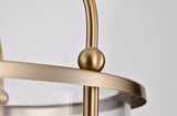 Yorktown 4 Light
Pendant; Burnished Brass Finish; Clear Glass