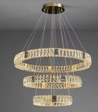 Aurelia Strata crystal ring chandelier