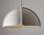 Led Acoustic Pendant Light Recycled Material round Wool Felt Sound Absorbing Fabric Pendant Lamp