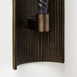 Ripple Bronze & Brass Wall Sconce Taper Candle Holder
