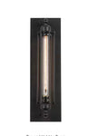 Led Industrial Black Linear Wall Sconce, 1-Light Bathroom Vanity Light with Metal Wire Cage For Dry Areas Hallway