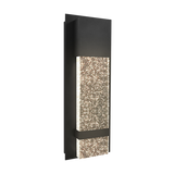 14″ Bubble Glass Designer LED Wall Sconce — Black Finish | Selectable CCT