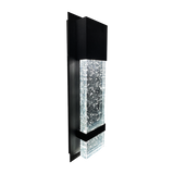 14″ Bubble Glass Designer LED Wall Sconce — Black Finish | Selectable CCT