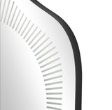 Olivia & May Abstract Wavy LED Wall Mirror in Silver