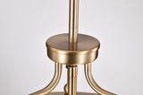 Yorktown 4 Light
Pendant; Burnished Brass Finish; Clear Glass