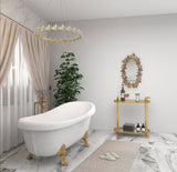 Olivia & May Glam Gold Butterfly Wall Mirror