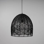 Black Rattan Lace Pendant Light - Amalfi