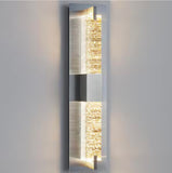 KAISITE
Modern 1-Light Brushed Nickel Dimmable LED Wall Sconce Wall Lighting with Crystal Bubble Glass Shade